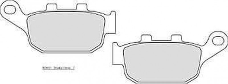 FERODO RACING FDB531ST brake pad set featuring a gray metallic surface, with a distinctive shape and mounting points for easy installation in high-performance vehicles.