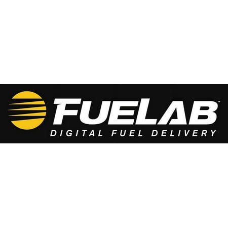 Fuelab in-tank fuel pump, 494xx series, featuring a 19mm inline inlet, designed for GM applications, with a sleek black and yellow logo emphasizing digital fuel delivery.