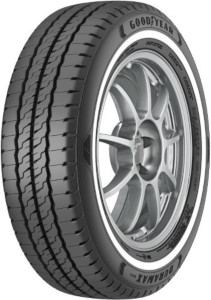 Goodyear DuraMax G2 tire in size 195 R15C 106/104S features a black rubber tread with a smooth, durable design and white lettering on the sidewall.