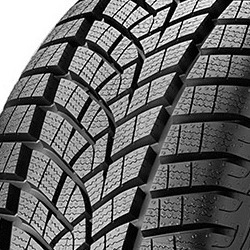 Goodyear UltraGrip Performance GEN-1 tire featuring a black rubber surface, intricate tread pattern, and rim protection, sized 225/45 R18 95H XL EVR, MO.
