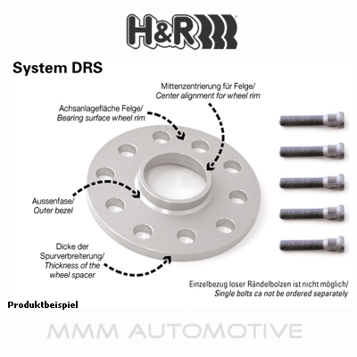 Silver aluminum wheel spacer with a central hole and multiple bolt holes, designed for track widening, featuring a 20mm thickness and 40mm total widening per axle.