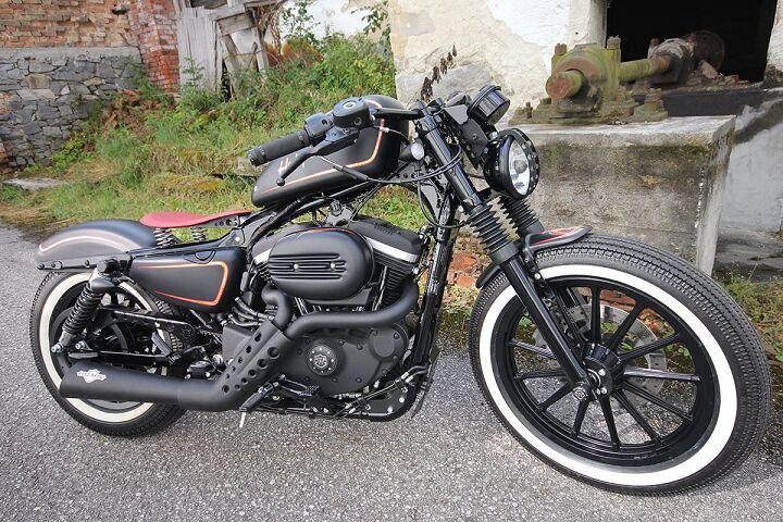 HD-SPO058 - Cult Werk Fork Covers For Harley Davidson XL 883 1986-2009 Upper - Black - image 2