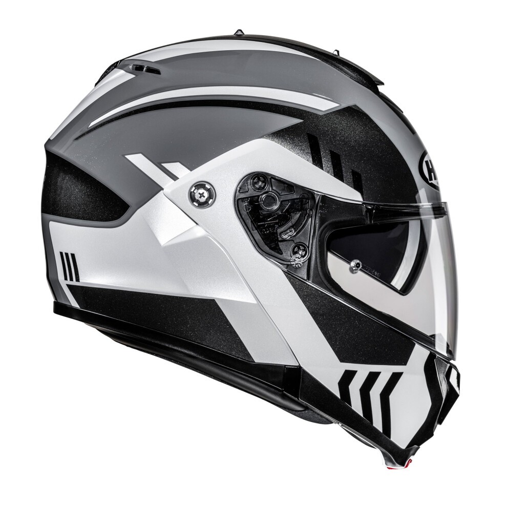 HJC C91N Graphic Motorcycle Helmet - L (58-59cm) - Kaon Black, Black/grey/white - image 3