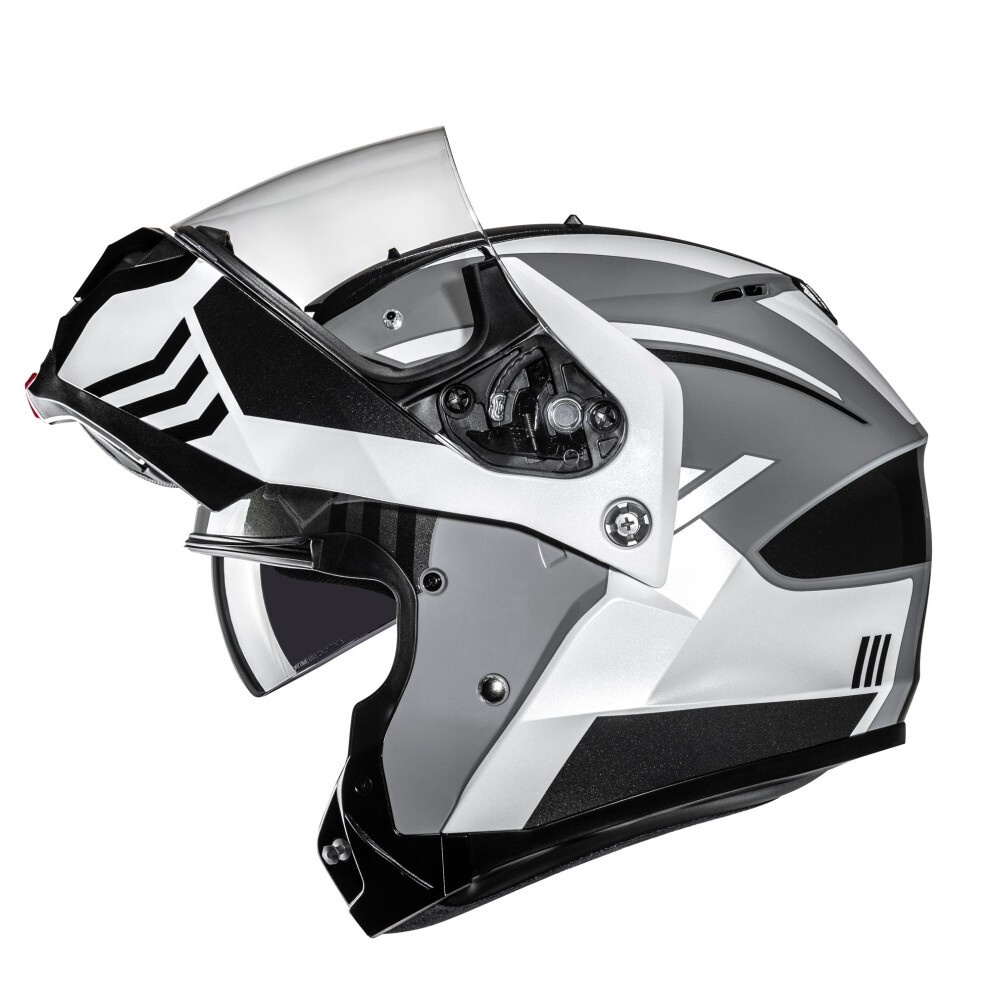HJC C91N Graphic Motorcycle Helmet - S (55-56cm) - Kaon Black, Black/grey/white - image 4