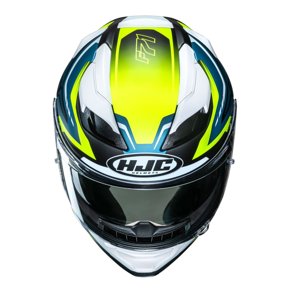 HJC F71 Graphic Motorcycle Helmet - M (57-58cm) - Fes Yellow, Yellow - image 3