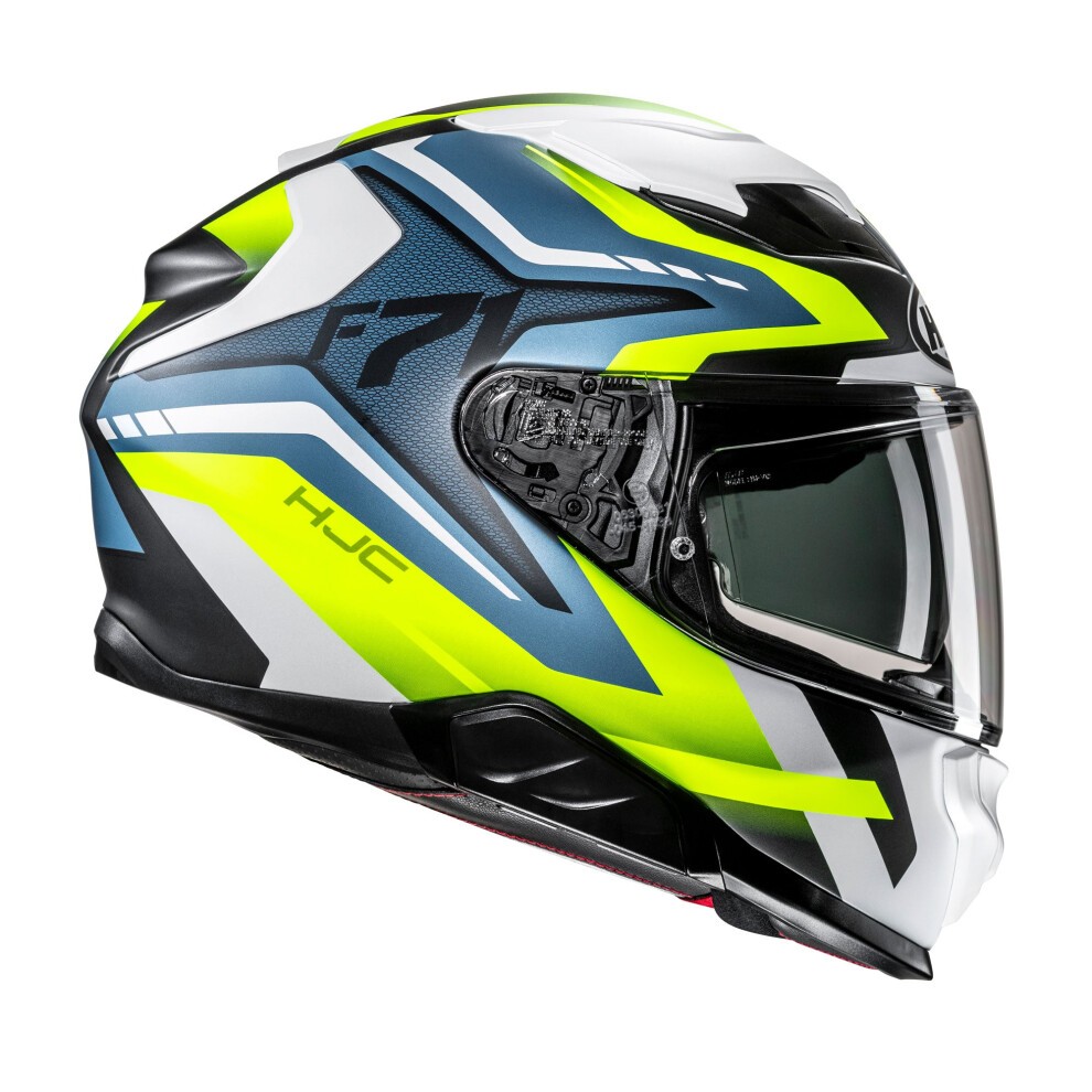 HJC F71 Graphic Motorcycle Helmet - M (57-58cm) - Fes Yellow, Yellow - image 4