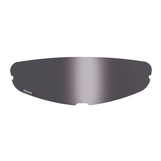 Dark smoke visor insert for HJC RPHA 90, featuring a smooth, reflective surface with Pinlock technology for anti-fogging, designed for optimal visibility and protection.