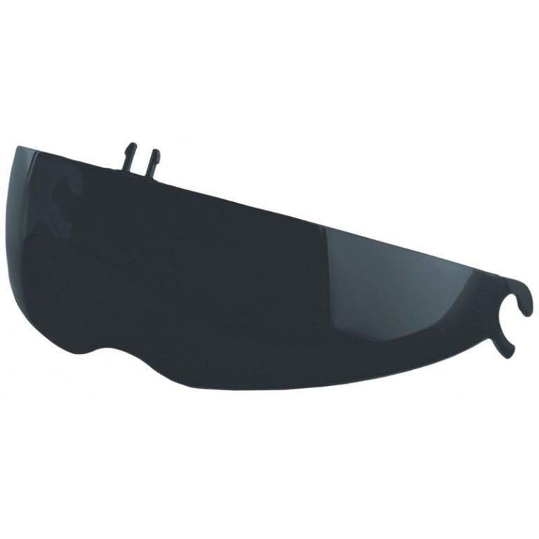 Grey HJC HJ-L1 sun visor designed for men, featuring a sleek, curved shape and a glossy finish, ideal for enhancing visibility and protection in sunlight.