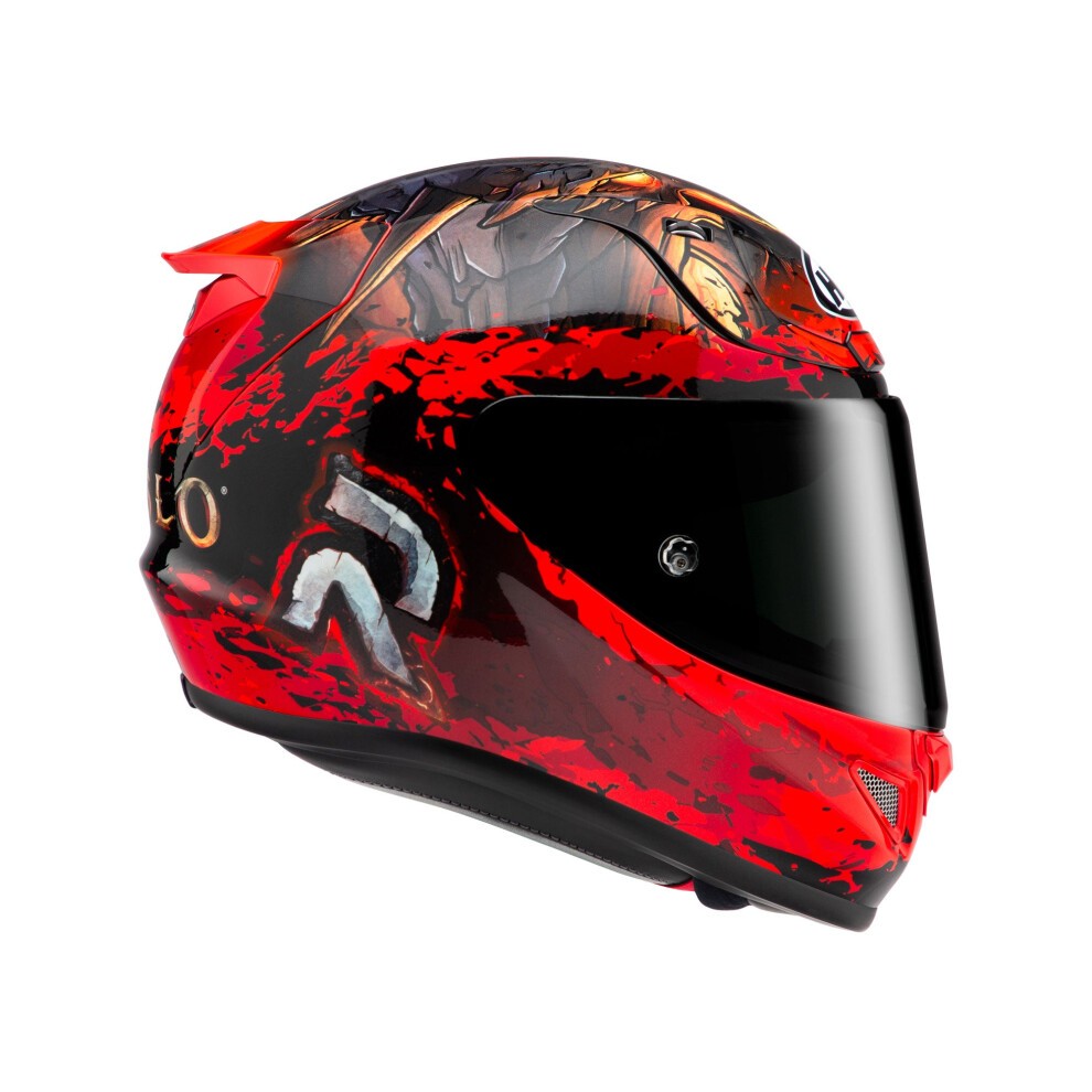 HJC RPHA 12 Diablo Blizzard Motorcycle Helmet - M (57-58cm) - Diablo Blizzard, Black/red - image 4