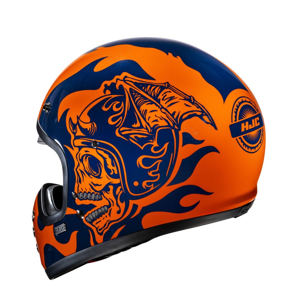 HJC V60 Graphic Motorcycle Helmet - XL (60-61cm) - Flame Black, Black - image 3
