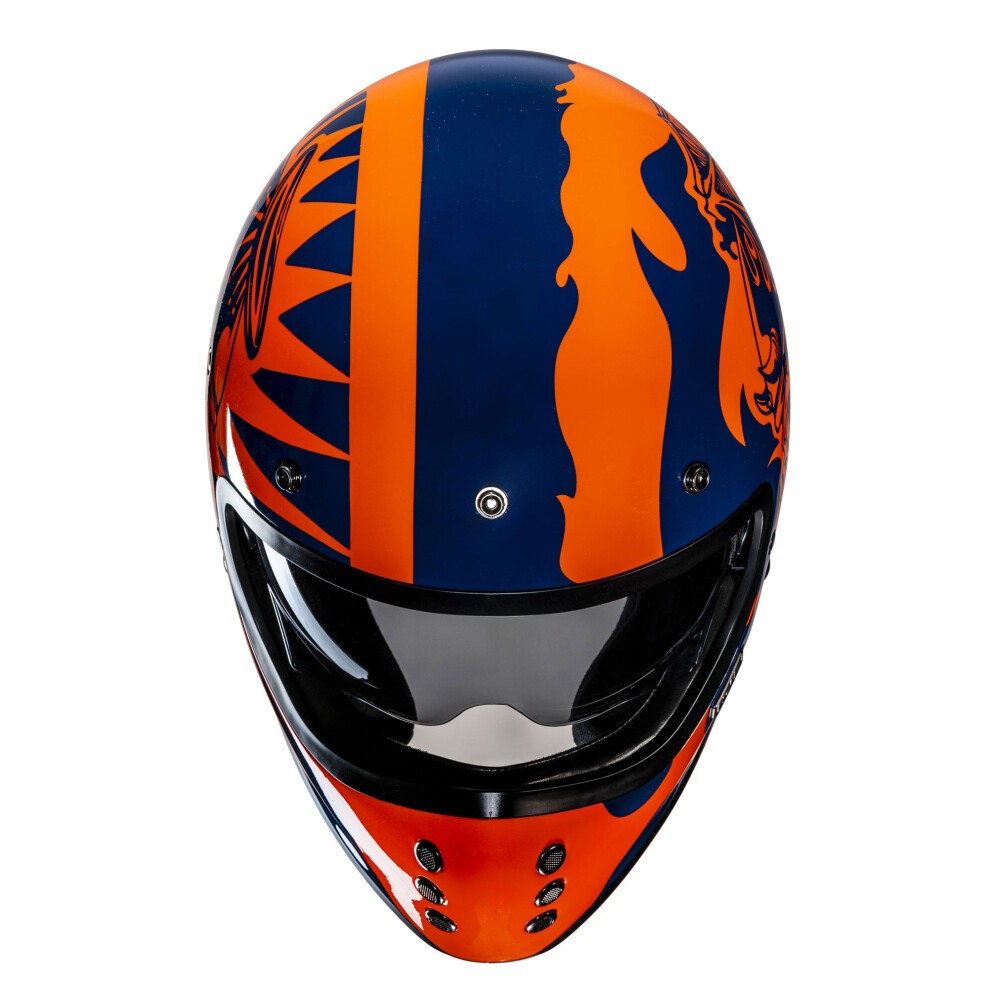 HJC V60 Graphic Motorcycle Helmet - XL (60-61cm) - Flame Black, Black - image 4