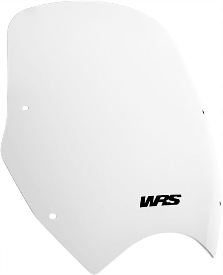 Clear motorcycle windscreen for Honda XL700, made of durable material, featuring a sleek design with the WRS logo in black on the lower right corner.