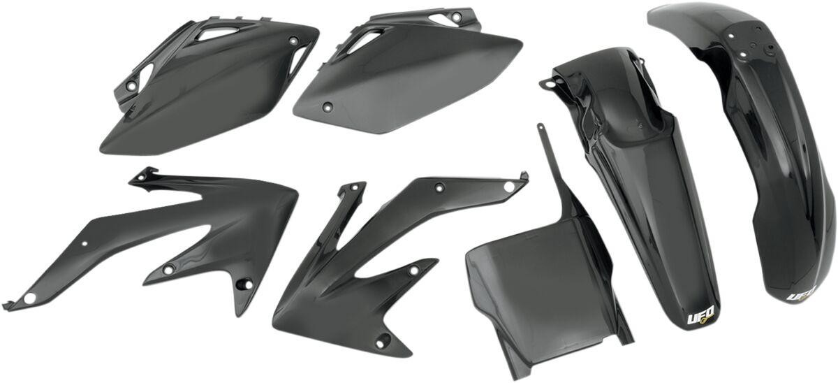HOKIT110F@001 - UFO Plastics Kit For Honda CRF450R 2007 - Black - image 2