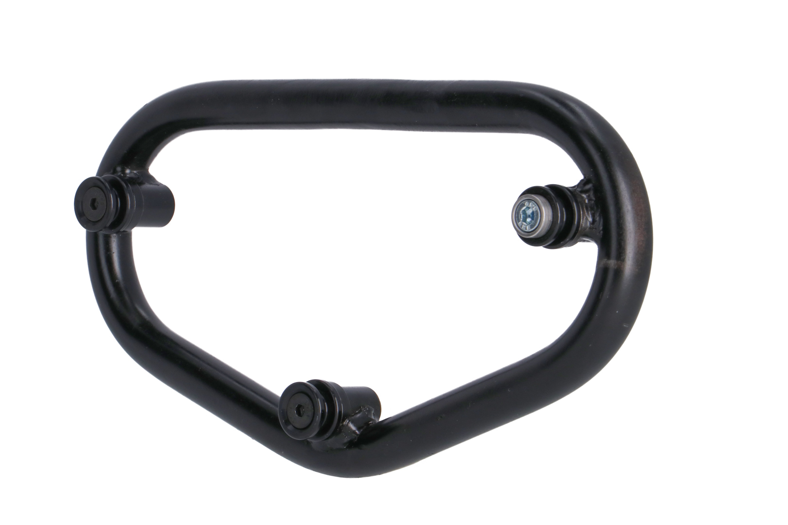Black steel side carrier designed for the Zero SR/S (2019 and later), featuring a sturdy, tubular frame with mounting points for secure attachment.