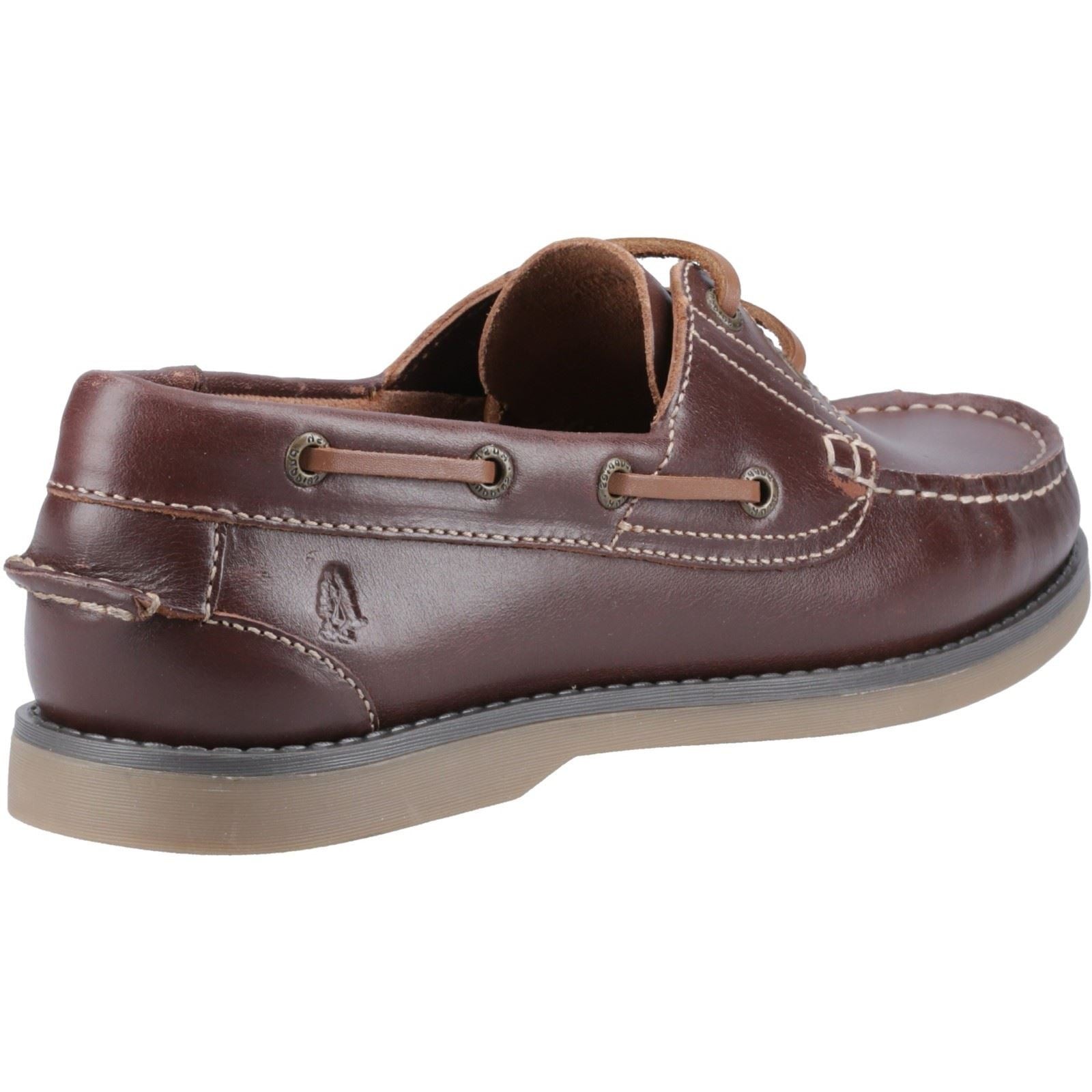 Hush Puppies Wilson Leather Men's Brown Boat Shoes - image 2