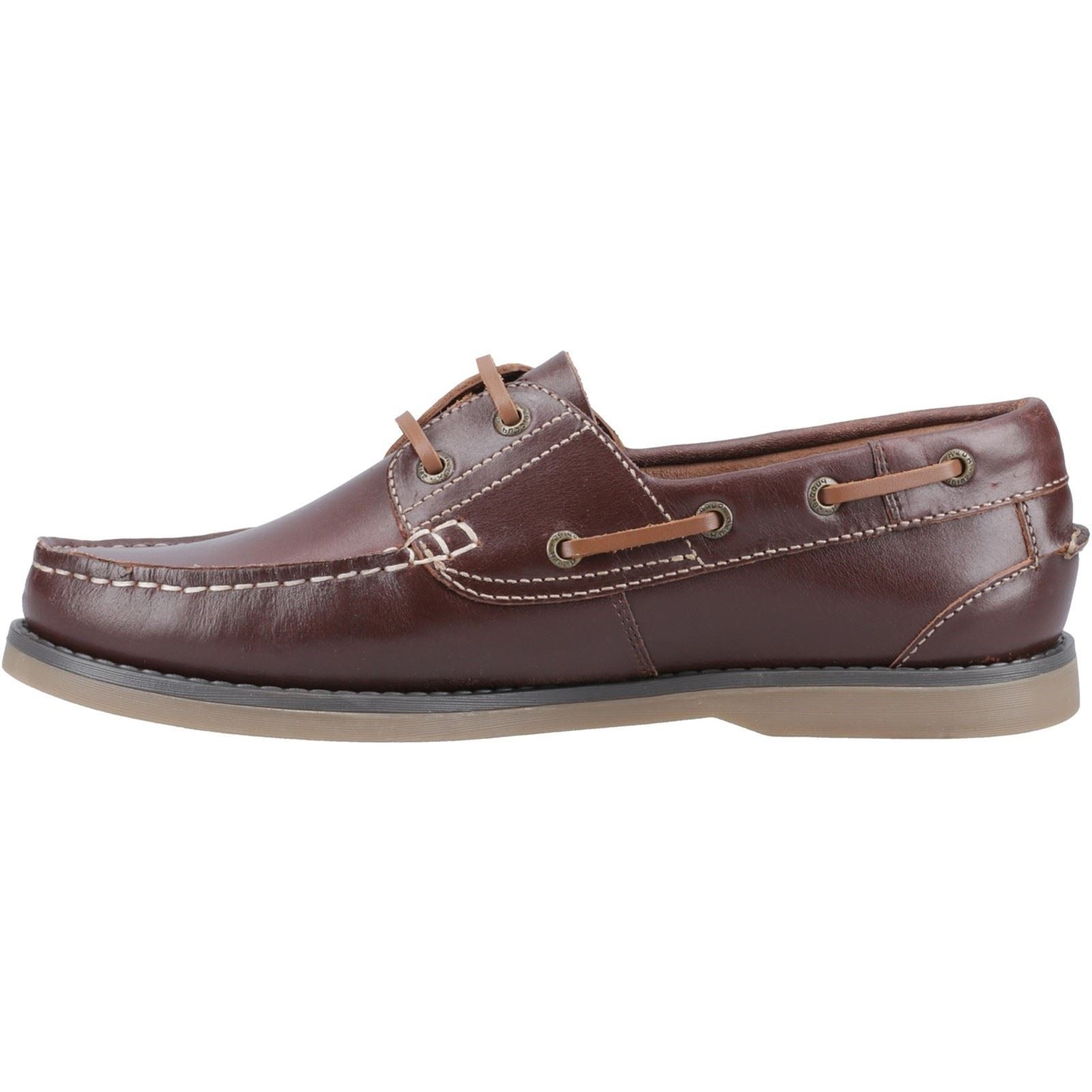 Hush Puppies Wilson Leather Men's Brown Boat Shoes - image 4