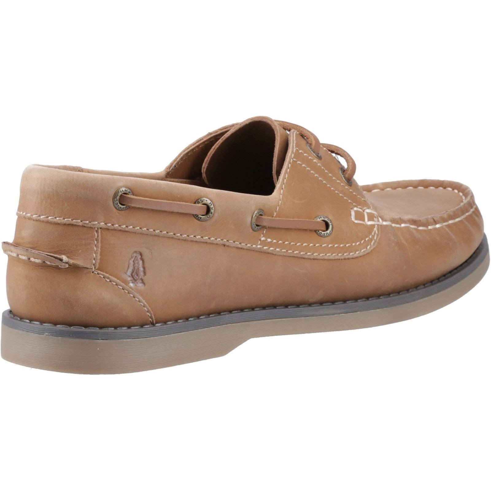Hush Puppies Wilson Leather Men's Tan Boat Shoes - image 2