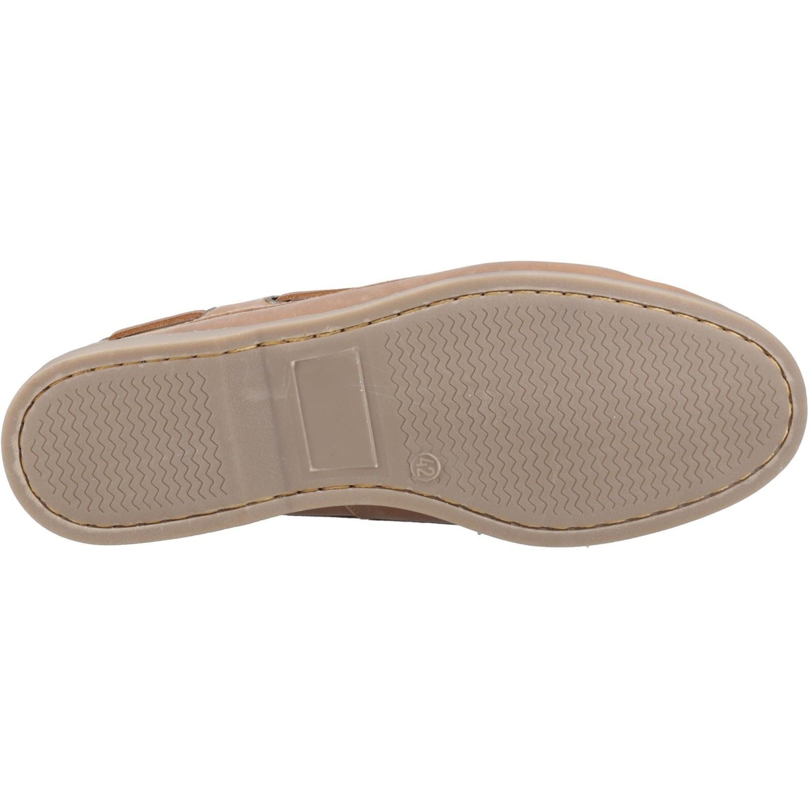Hush Puppies Wilson Leather Men's Tan Boat Shoes - image 3