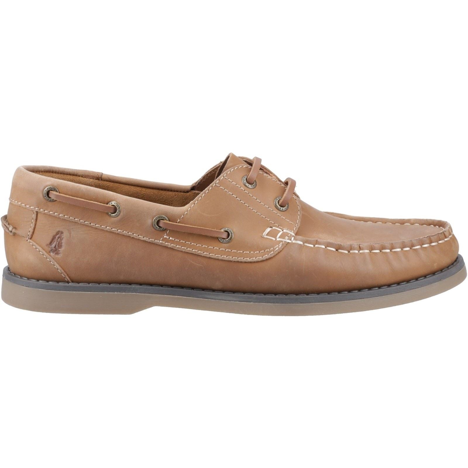 Hush Puppies Wilson Leather Men's Tan Boat Shoes - image 5