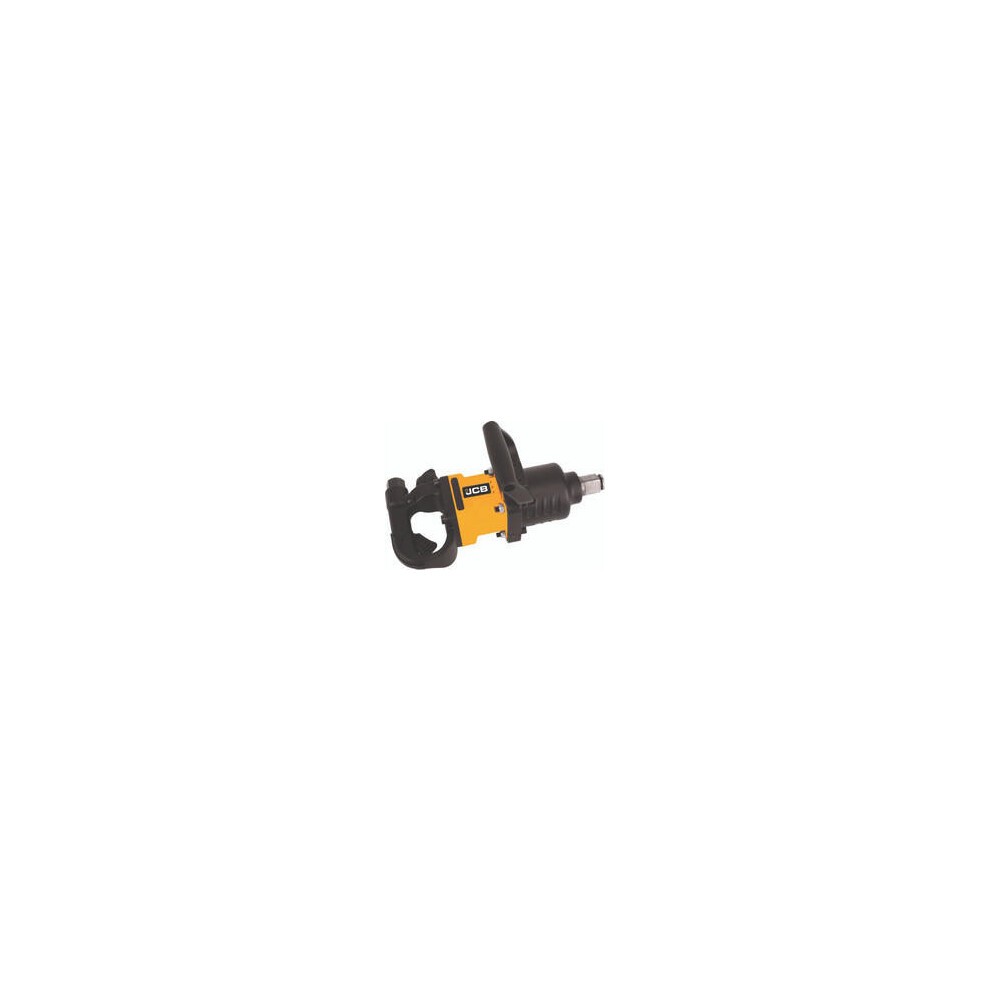 JCB Square Drive Air Impact Wrench features a robust black body with a bright yellow handle, designed for high torque applications up to 2000Nm.
