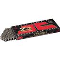 Heavy-duty JT Drive Chain JTC520Z3-112RL in a black and red box, featuring 112 steel links with X-Ring seals for enhanced durability and performance.