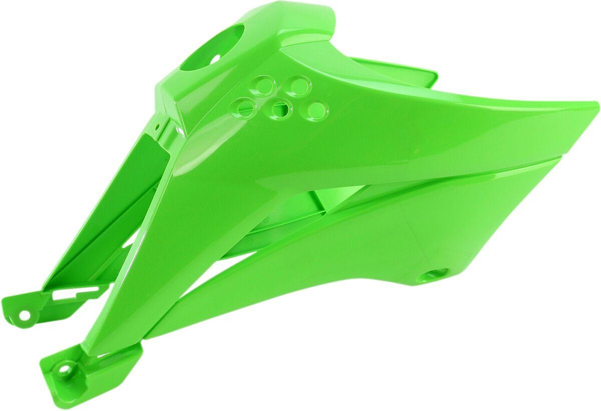UFO KA04716#026 - KA04716#026 - UFO Radiator Scoops - Kawasaki KLX110 2010-18 - Green