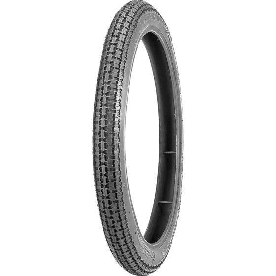 Kenda K252 motorcycle tyre in black rubber, size 2.50-19, featuring a textured tread pattern suitable for both front and rear use, designed for durability and performance.