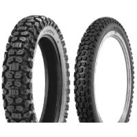 Kenda K270 motorcycle tyre in size 120/80 18, featuring a rugged tread pattern for enhanced grip, with a black rubber exterior suitable for front or rear use.