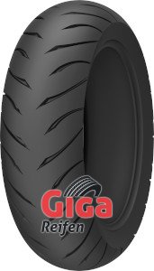 Kenda K6702 Cataclysm motorcycle tyre, 140/90 B16 size, features a black rubber surface with a tread pattern designed for enhanced grip and durability, marked with "Giga Reifen" logo.