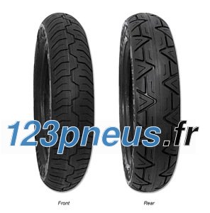 Kenda K673 Kruz motorcycle tyre with a black rubber exterior, featuring a tread pattern designed for enhanced grip, labeled with size 150/80 16 (71H) TL for front use.