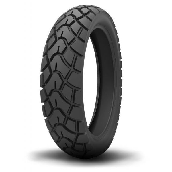 Kenda K761 motorcycle tyre in size 130/80-18 (66P) TT, featuring a black rubber material with a distinctive tread pattern designed for front use.