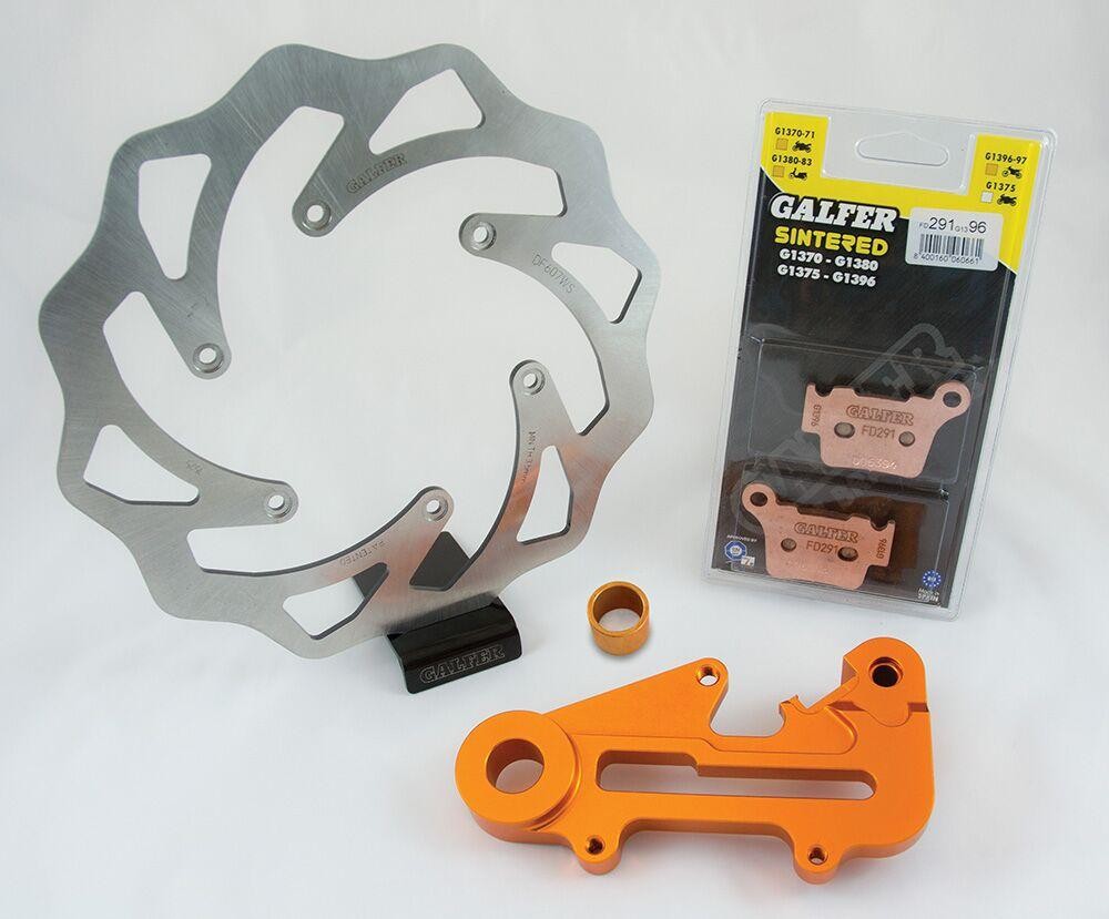 Galfer KG607WS - KG607WS - Galfer Oversize Rear Slotted Wave Brake Disc Kit - KTM SXF250 2015-2023