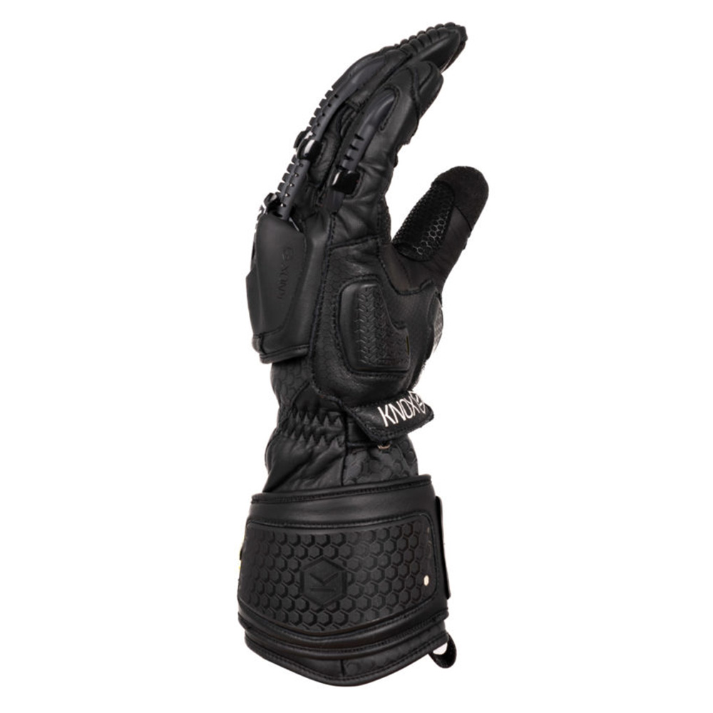 Knox Handroid MK V (MK5) Leather Motorcycle Gloves - Medium - Black, Black - image 2
