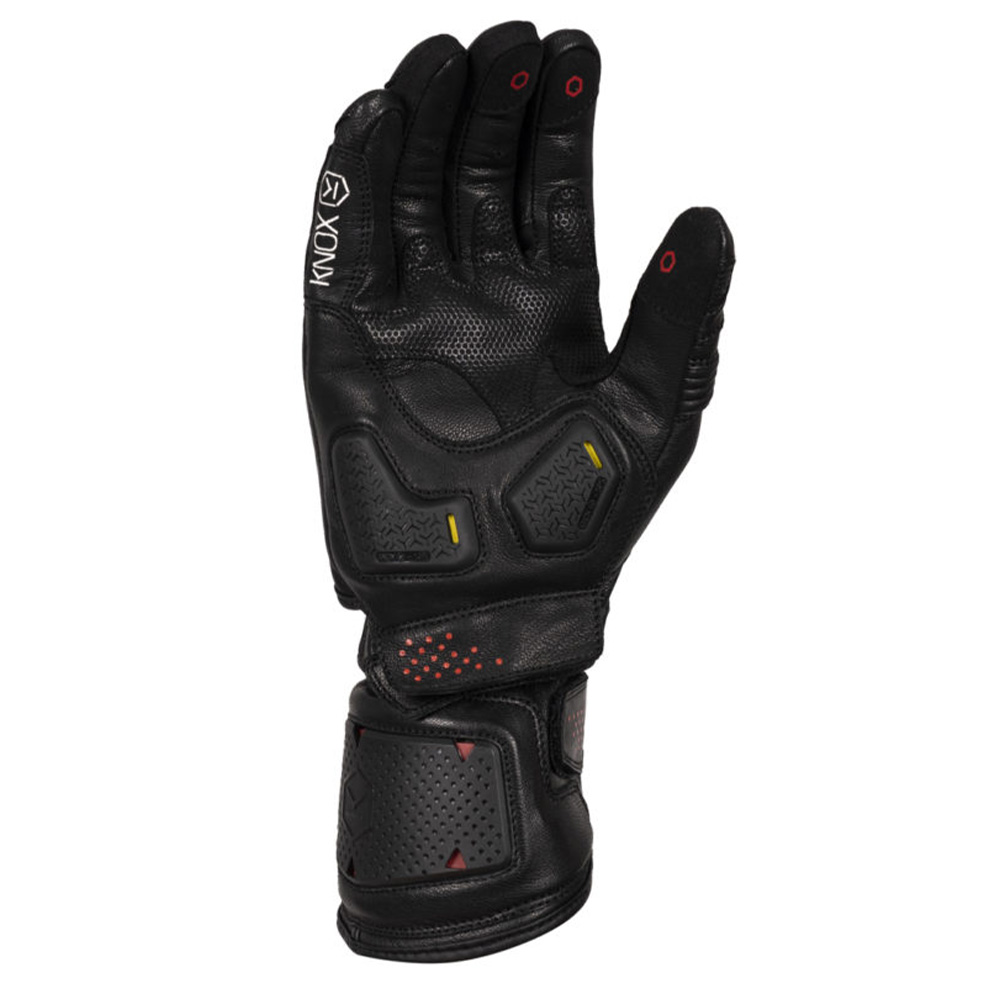 Knox Oulton MK 2 Motorcycle Gloves - Small - Black / Red, Black/red - image 2