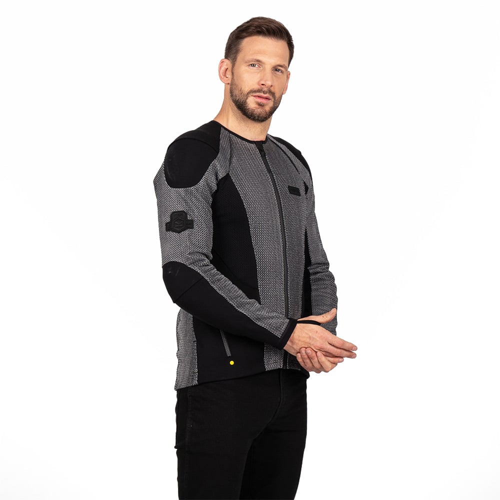 Knox Urbane Pro Men's MkIII Armoured Motorcycle Shirt - Large - Silver Chainmail, Silver - image 2
