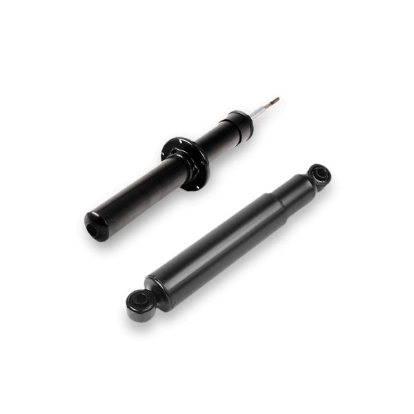 Black gas pressure shock absorber with built-in adjustable features, spring-bearing damper, and bottom fork, designed for enhanced vehicle performance.