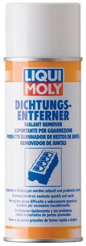 Liqui Moly 3623 Sealant Remover in a 300ml aerosol can, featuring a blue and orange label with text in multiple languages, showcasing its purpose as a sealant remover.