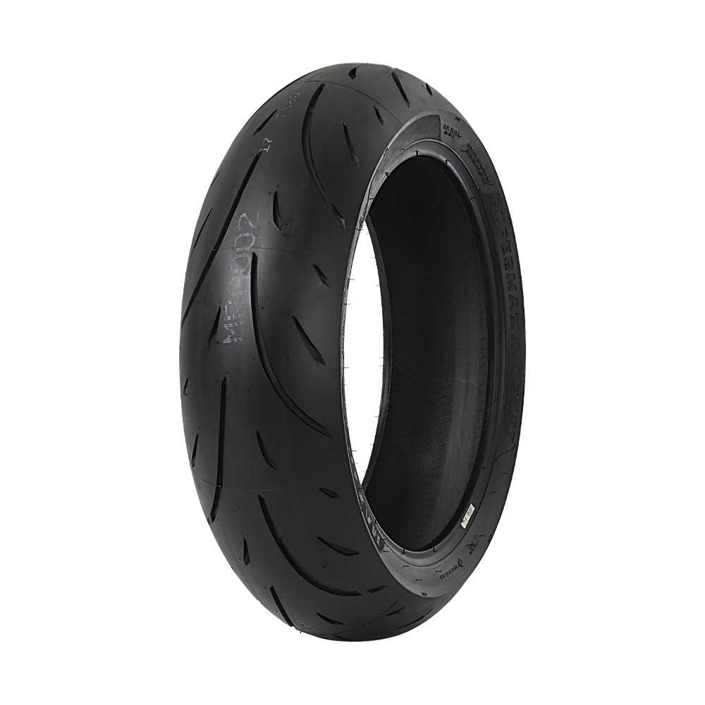Maxxis MA-SP 66H TL Supermaxx Sport rear tyre in black, featuring a smooth tread pattern and robust sidewalls, sized 150/60 R 17 for enhanced performance.