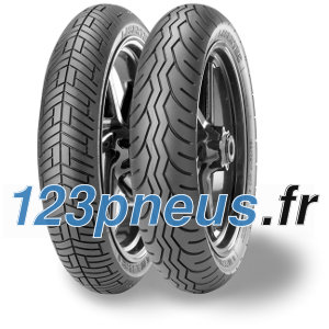 Two METZELER "Lasertec" motorcycle tires with a distinctive tread pattern, featuring a black rubber material and white lettering on the sidewalls, positioned against a light background.