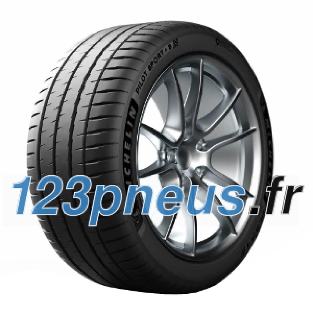 Michelin Pilot Sport 4S ZP tire in size 345/25 ZR21, featuring a sleek black rubber surface, prominent tread pattern, and a rim protection ridge for added durability.