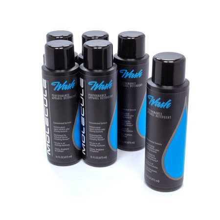 Molecule Molecule Wash  Performance Apparel Care  Race Suits  Cleans  Brightens and Freshens  16 Ounces (6 Pack)