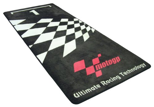Moto GP Parque Ferme Garage Pit Mat (74cm x 180cm) - Black Red White, Black/red/white - image 3