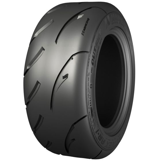 Nankang AR-1 tyre in size 305/30/20, featuring a slick black rubber surface with deep grooves for enhanced grip, marked with 'NANKANG' and 'AR-1' branding.