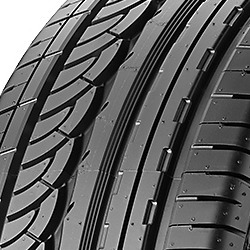 Black summer passenger car tyre with a tread pattern featuring deep grooves and sipes, labeled "Nankang AS-1 275/40 R18 99W."