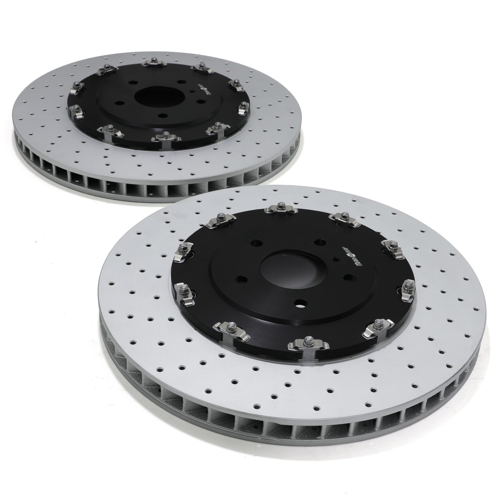 Nissan R35 GTR 2012-2016 - Front Drilled Vented Floating 390mm Brake Disks
