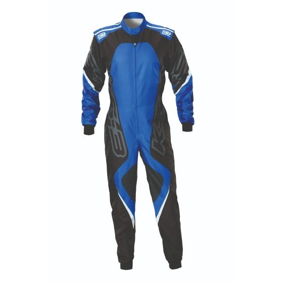 OMP OMP KS-3X Art Kart Suit - Colour: Black / Blue, Size: 150cm