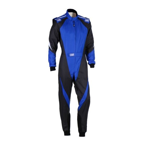 OMP OMP KS-3X Kart Suit - Colour: Black / Blue, Size: 44