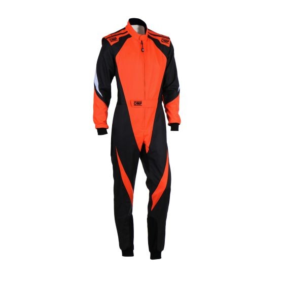 OMP OMP KS-3X Kart Suit - Colour: Black / Fluro Orange, Size: 42