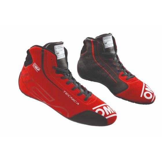 OMP OMP Tecnica Race Boots - Colour: Black / Red, Size: UK 9 / Eur 43