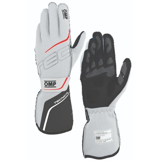 OMP OMP Tecnica Race Gloves - Colour: White / Anthracite, Size: M